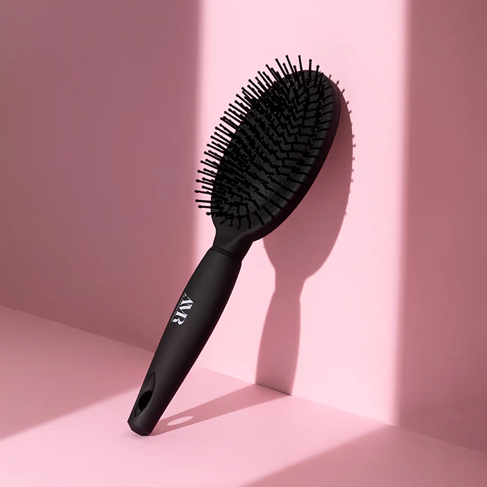 AMR Professional Tangle Tamer Paddle Brush Black - Image 3
