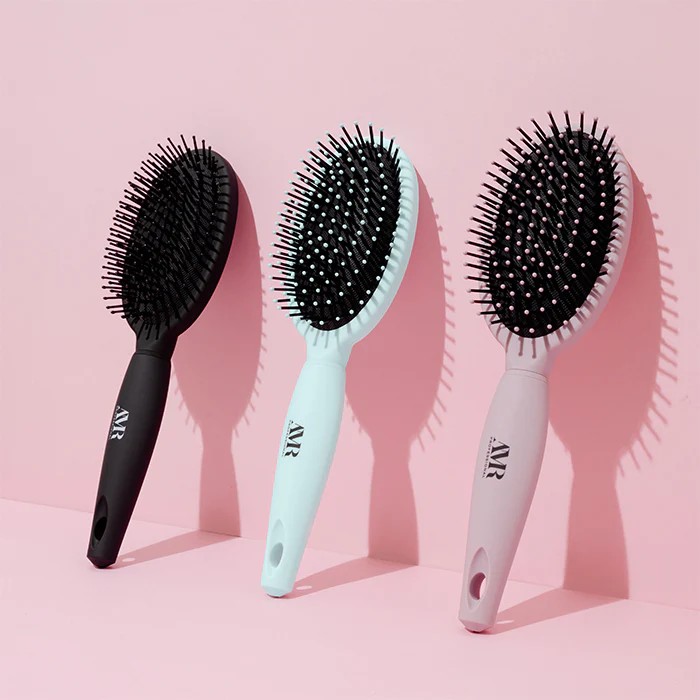 AMR Professional Tangle Tamer Paddle Brush Black - Image 4