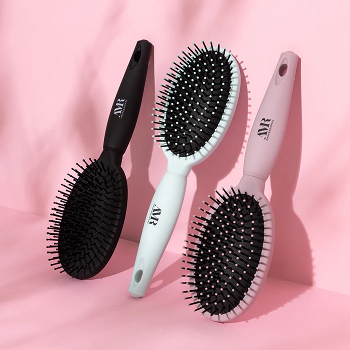 AMR Professional Tangle Tamer Paddle Brush Black - Image 5