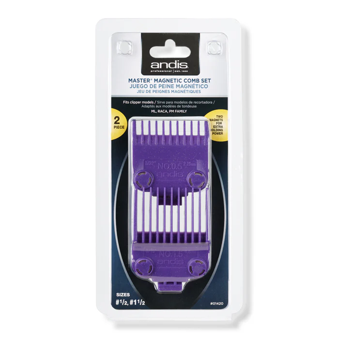 ANDIS Master Magnetic Comb Set Dual Pack 0.5 & 1.5 - Image 2