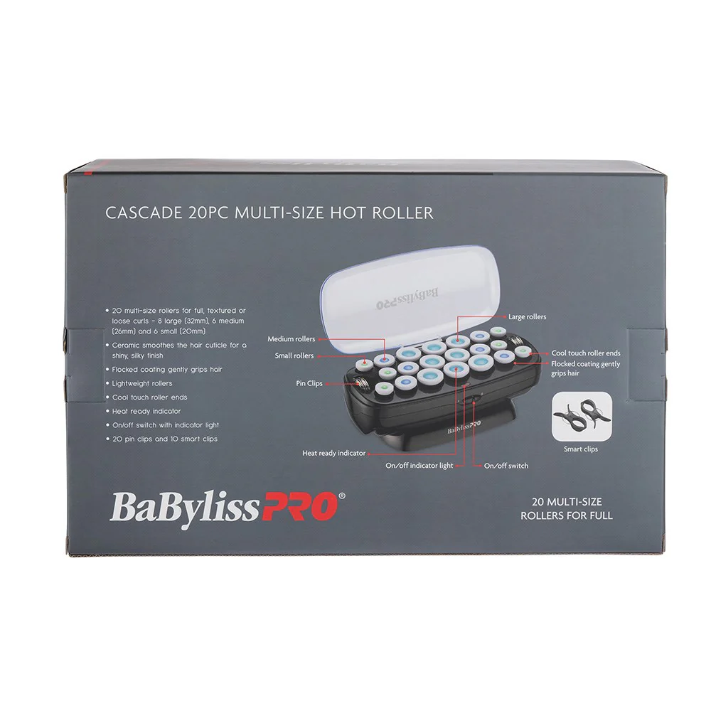 BaBylissPRO Cascade Multi Size Hot Roller Set 20pc - Image 5