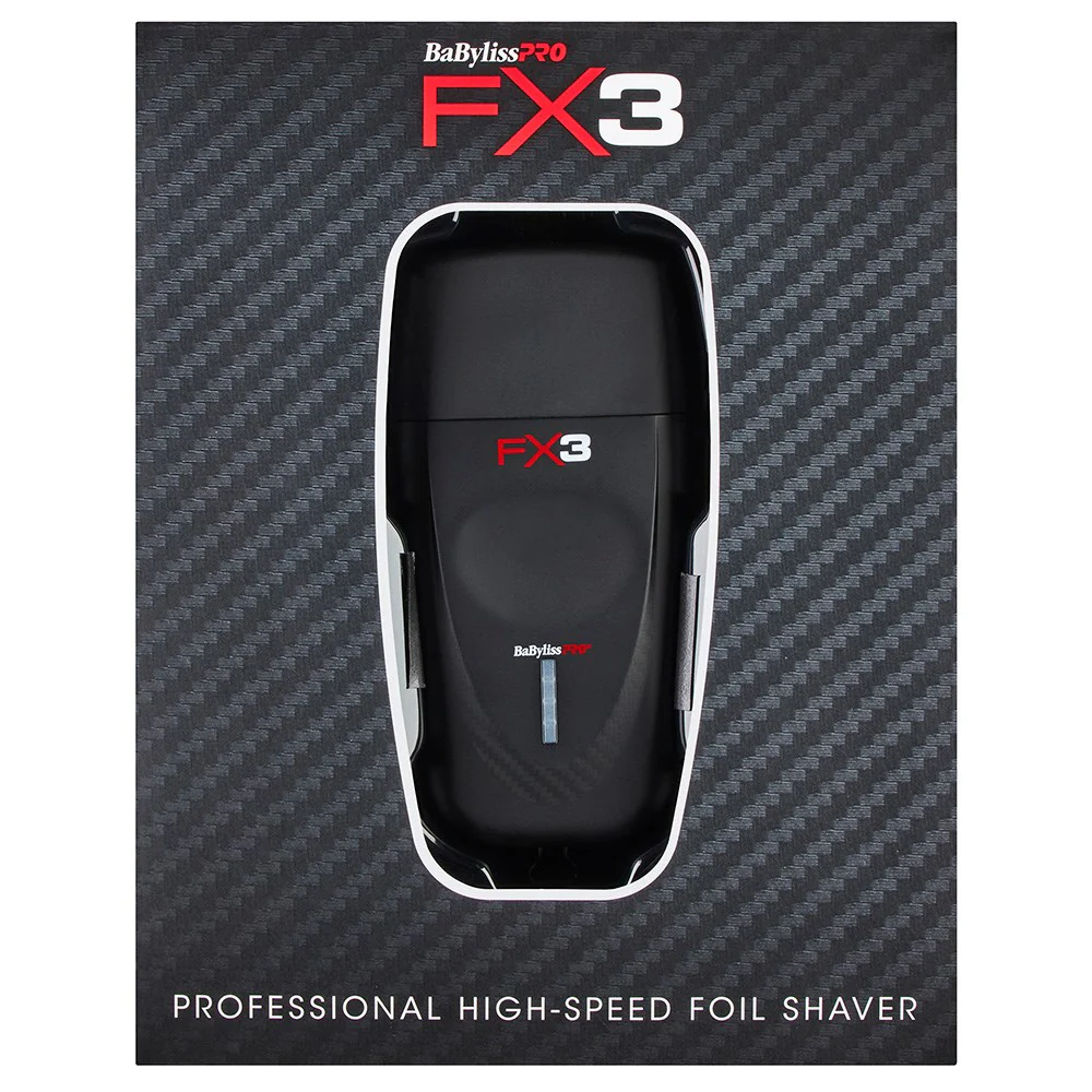 BaBylissPRO FX3 Professional High Speed Foil Shaver - Black - Image 2