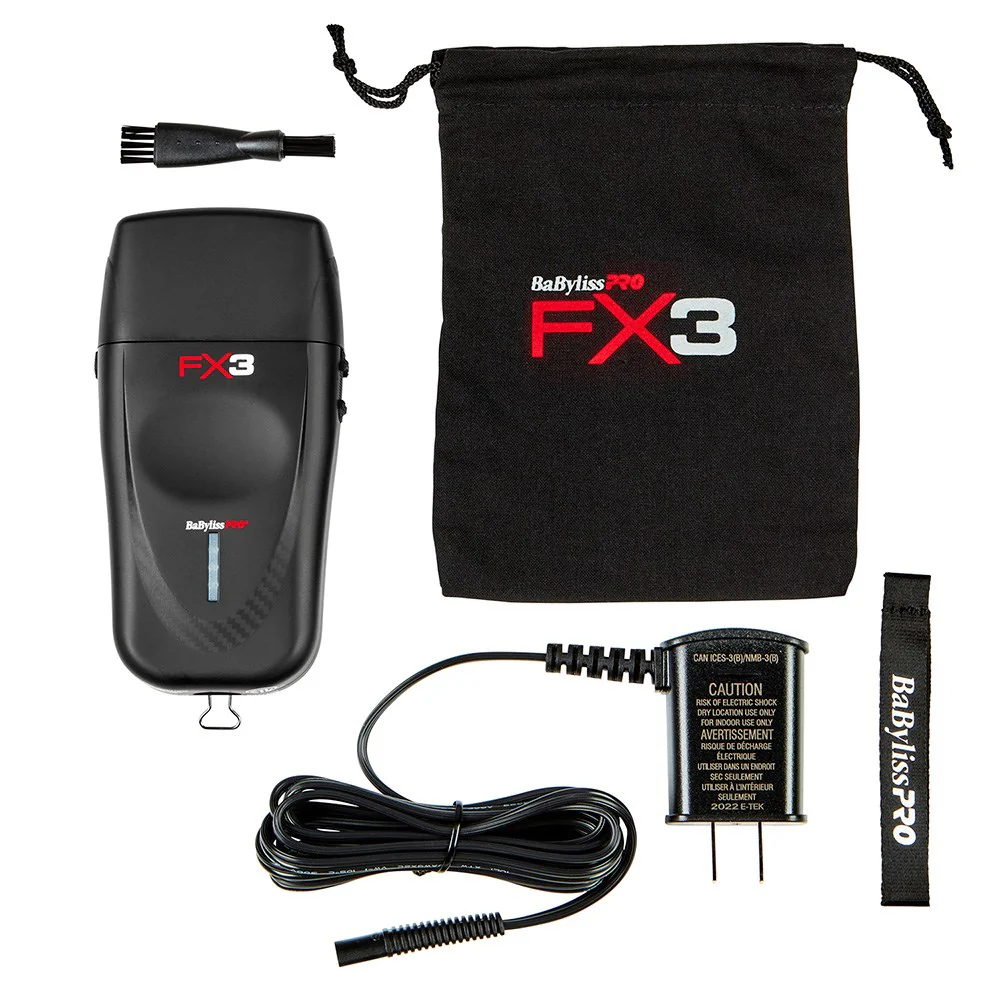 BaBylissPRO FX3 Professional High Speed Foil Shaver - Black - Image 3