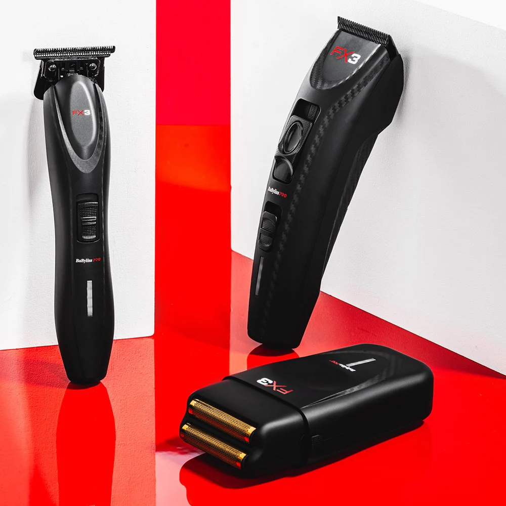 BaBylissPRO FX3 Professional High Speed Foil Shaver - Black - Image 4