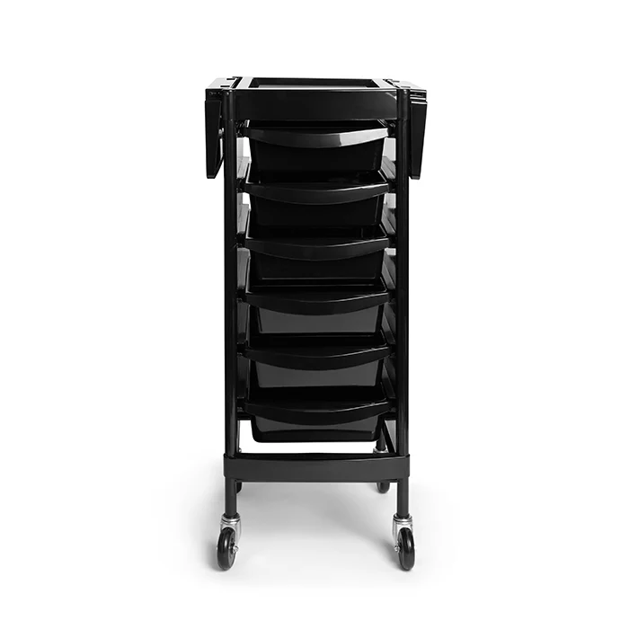 Beauty Supply Co. Deluxe 6 Drawers Trolley Black - Image 4