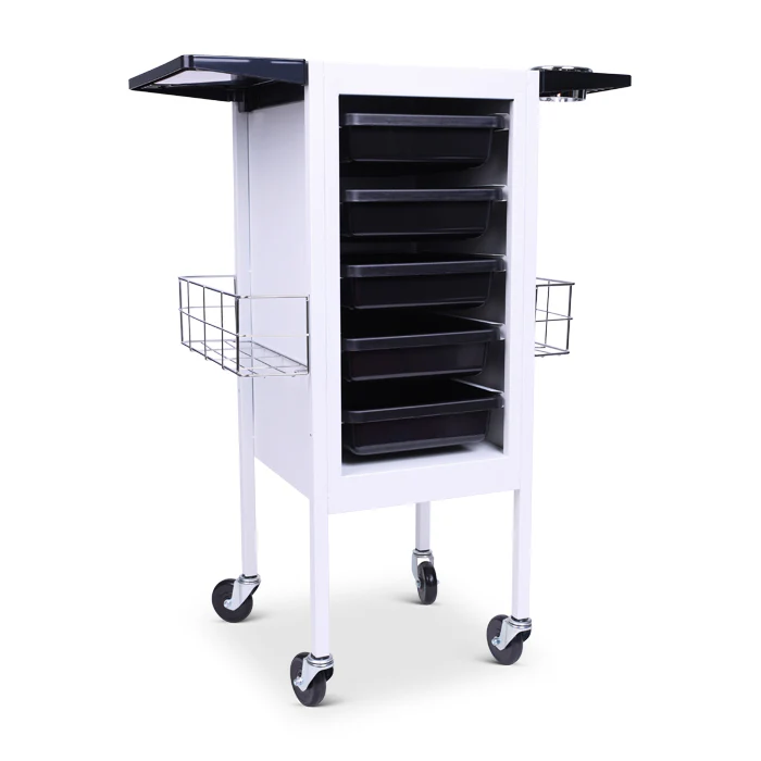 Beauty Supply Co. Deluxe Metal Trolley White