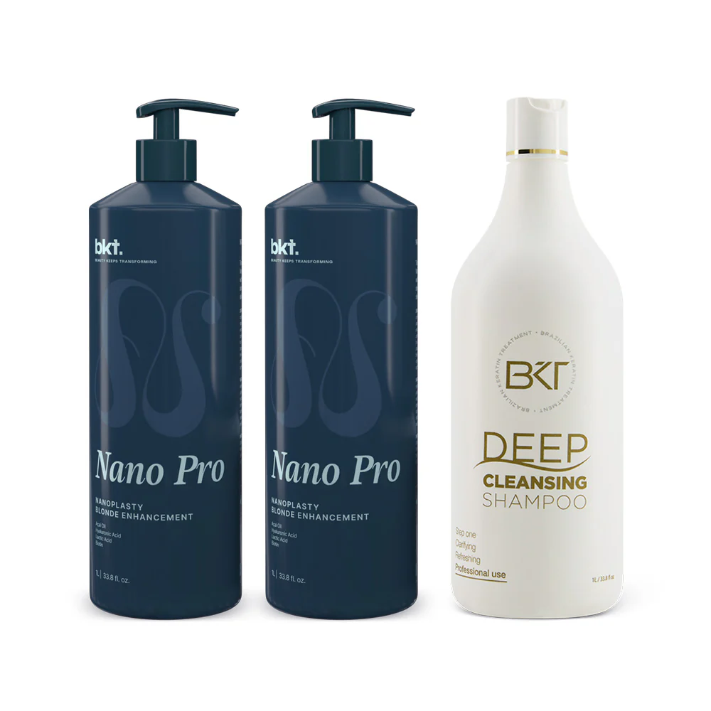 BKT Nanoplasty Blonde + Cleanse Kit 1