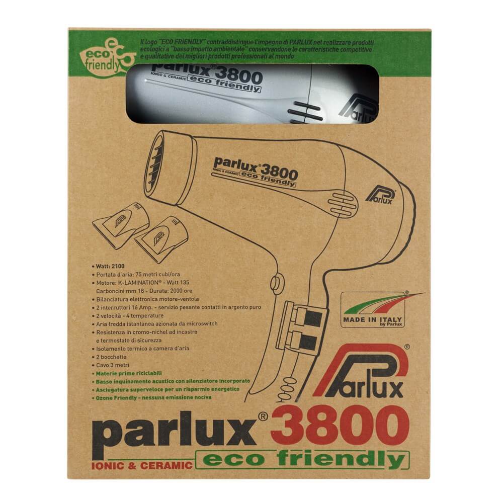 Parlux 3800 Ceramic & Ionic Dryer 2100W Silver - Image 2