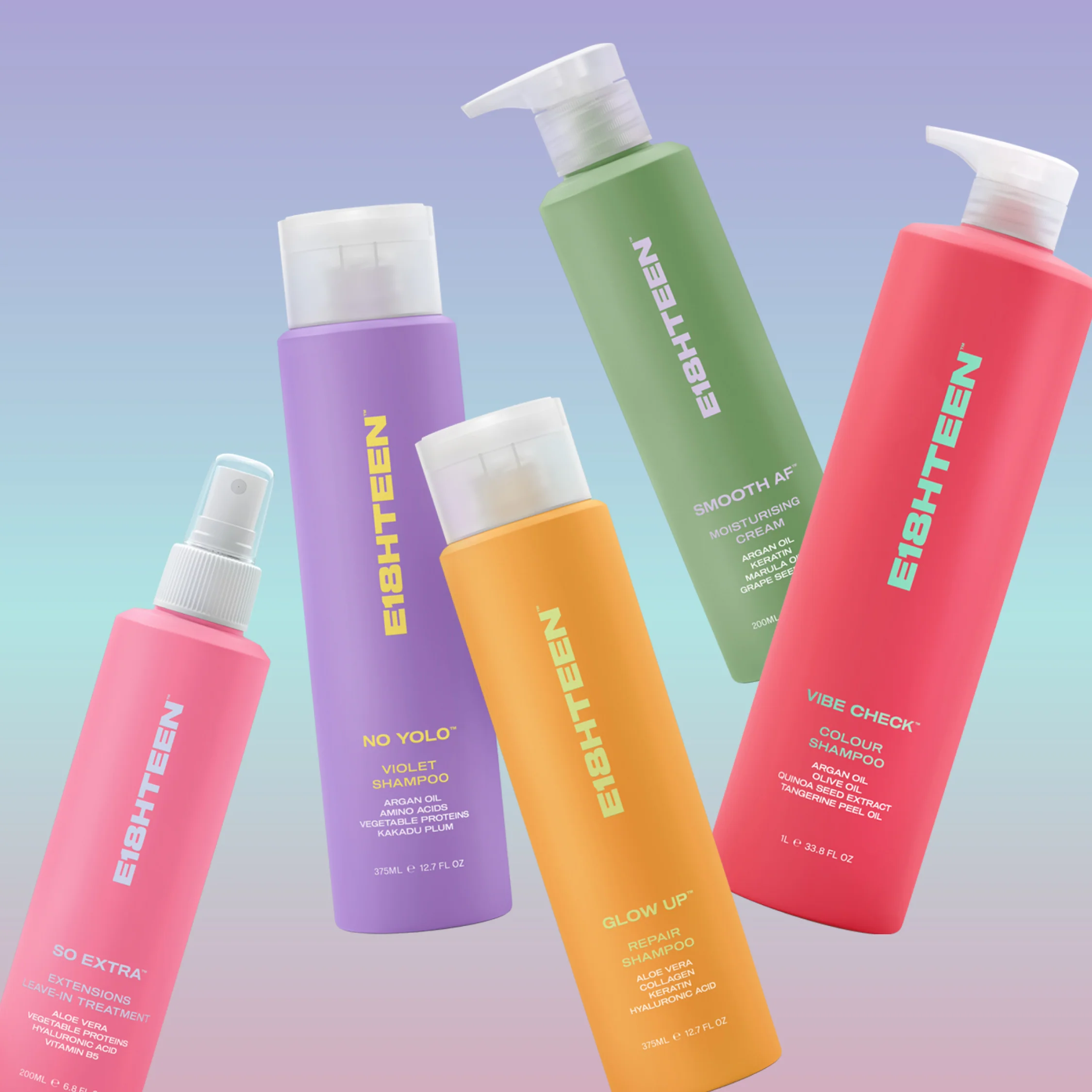 E18HTEEN Glow Up Repair Shampoo 1L - Image 5