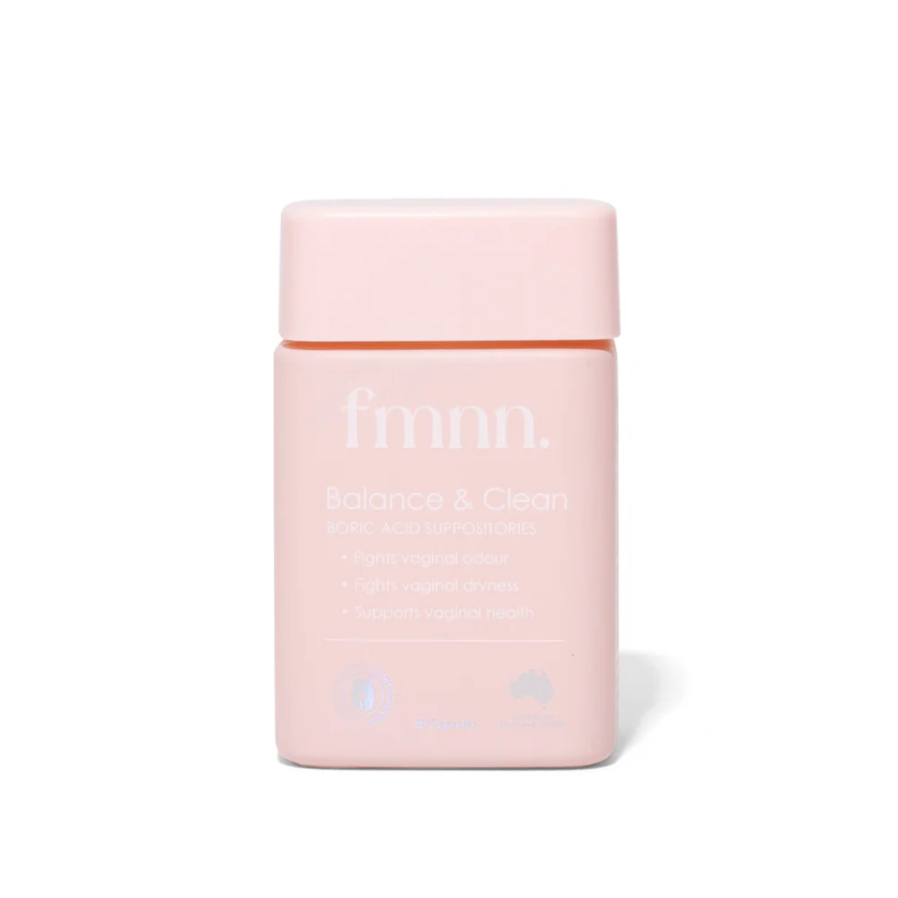FMNN Balance & Clean- Boric Acid Suppositories 30 Capsules