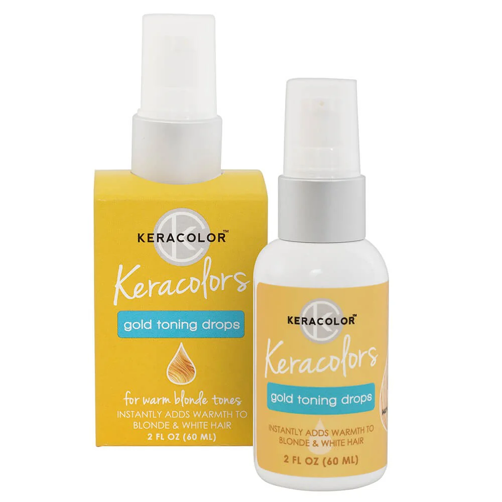 Keracolor Toning Drops Gold 60ml - Image 2