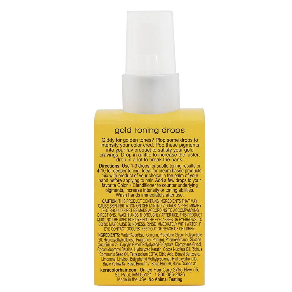 Keracolor Toning Drops Gold 60ml - Image 3
