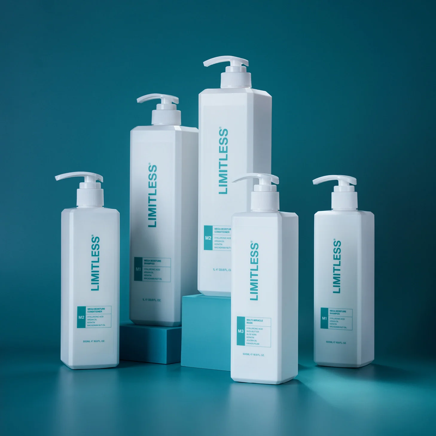 Limitless M1 Mega Moisture Shampoo 500ml - Image 5