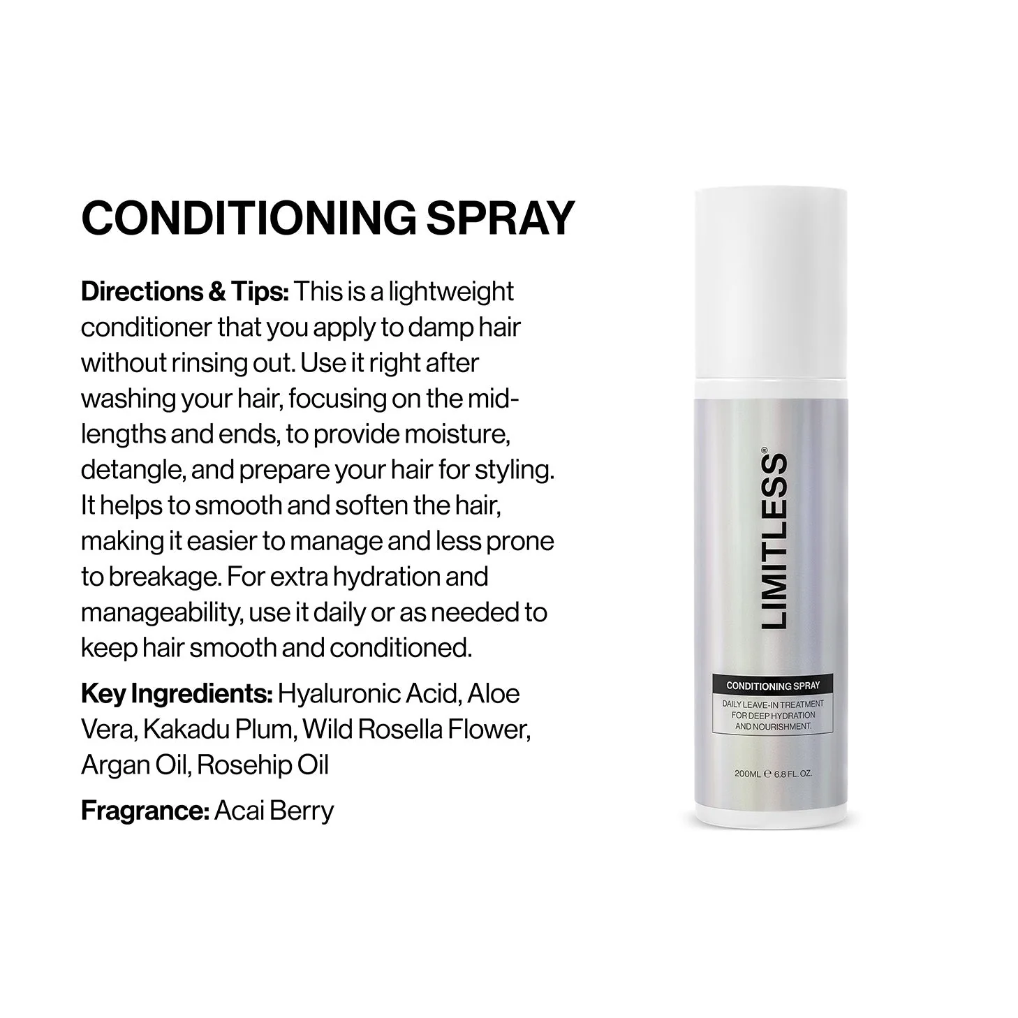 Limitless Conditioning Spray 200ml - Image 6