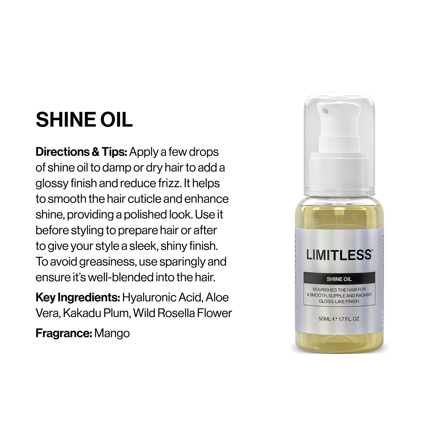 Limitless Shine Oil 50ml - Image 6