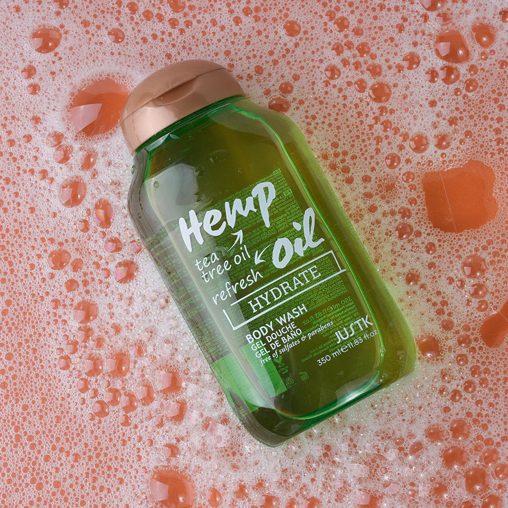 JUSTK Hemp Oil Hydrate Body Wash 350ml - Image 2