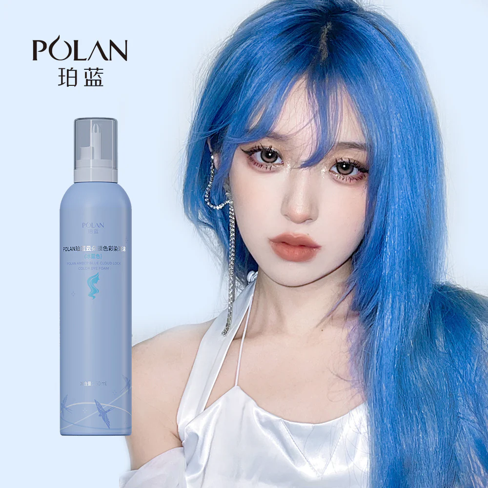 Polan Cloud Lock Colour Mousse Ice Blue 250g - Image 4