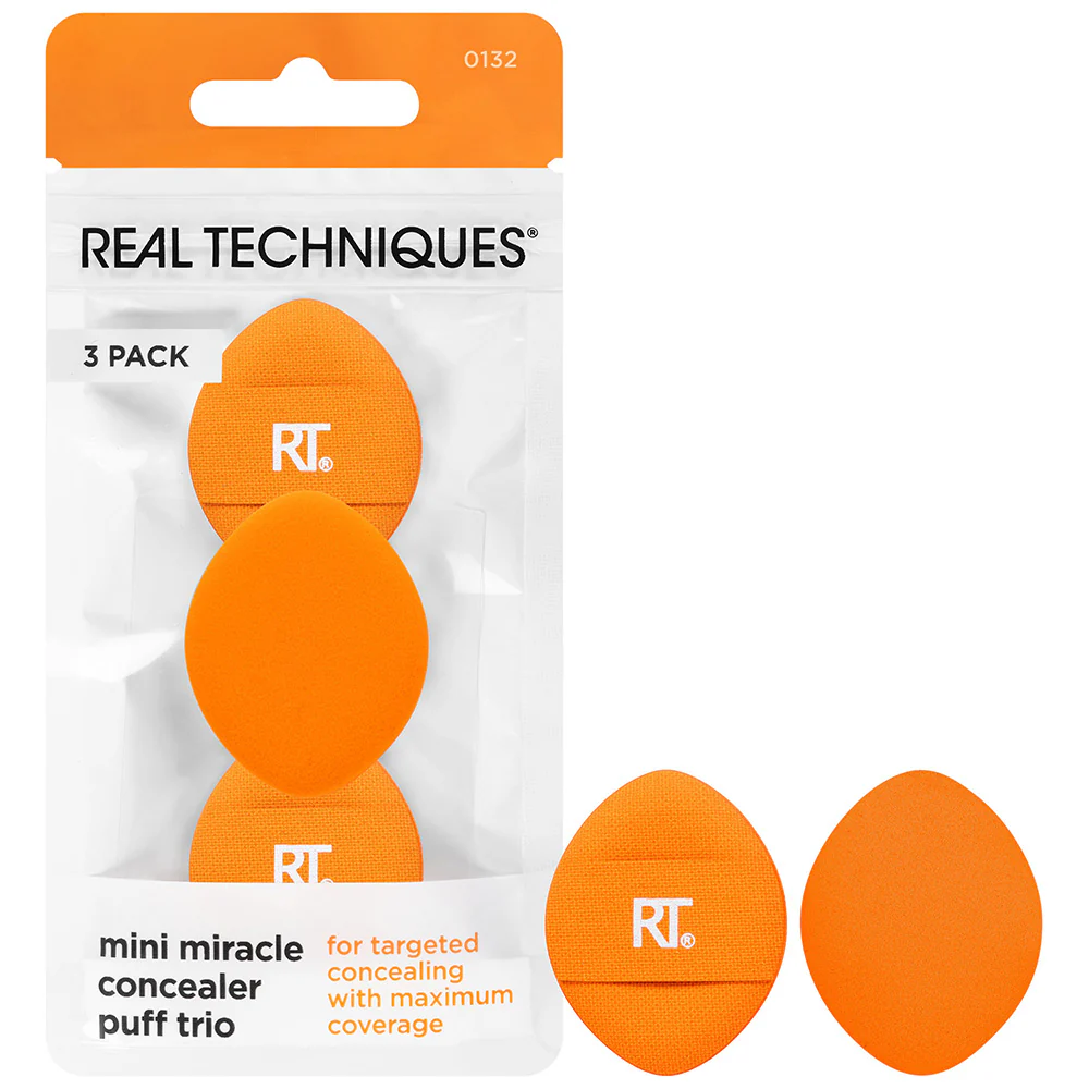 Real Techniques Mini Miracle Concealer Puff Trio - Image 5