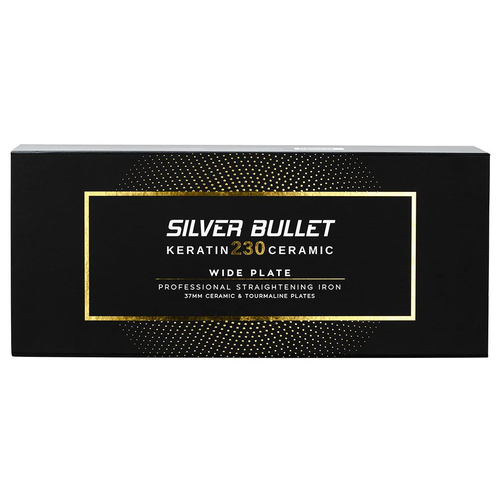 Silver Bullet Keratin 230 Ceramic & Tourmaline Straightener Wide - Image 4