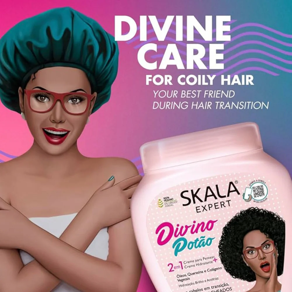 Skala Divine Curl Power 2 in 1 Hair Treatment Conditioning for Curly Hair 1000g - Image 2