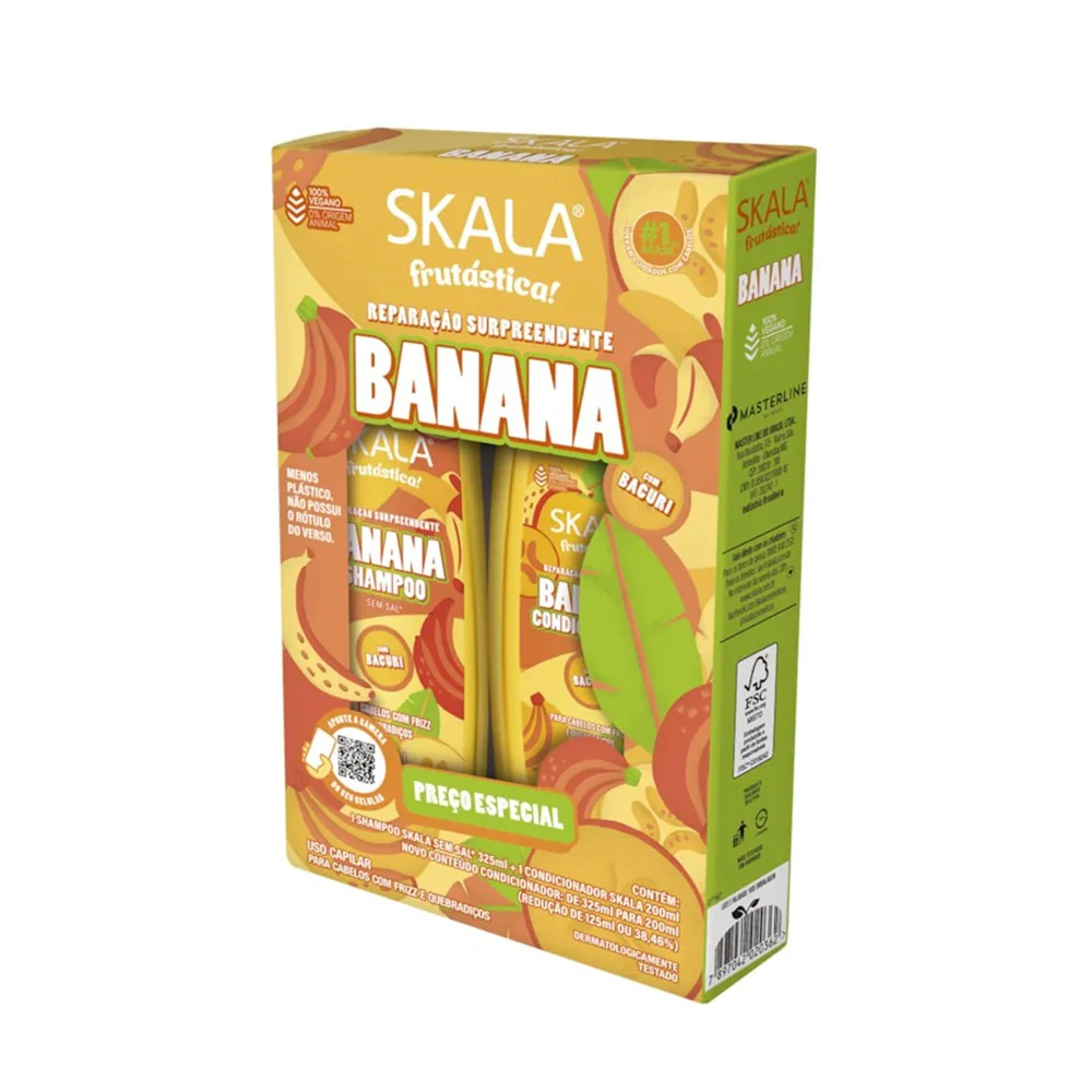 Skala Frutastica Banana Shampoo & Conditioner Kit 325ml
