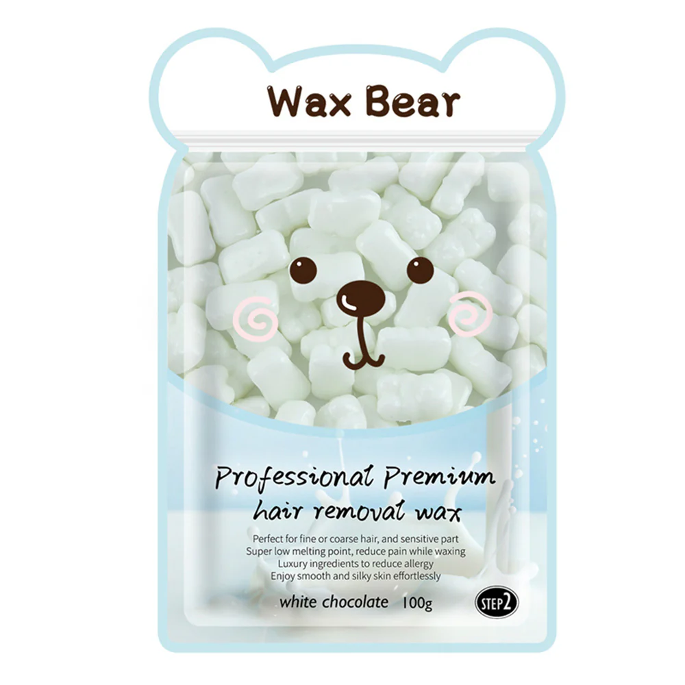 WaxKiss Bear Hot Wax White Chocolate 100g