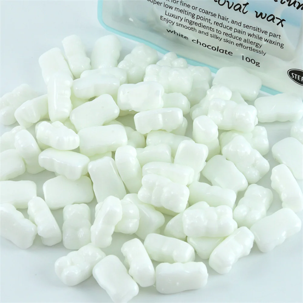 WaxKiss Bear Hot Wax White Chocolate 100g - Image 2