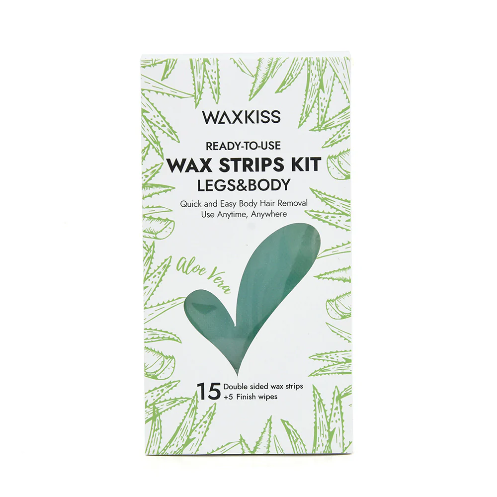 WaxKiss Cold Wax Strips Aloe Vera 15Pk