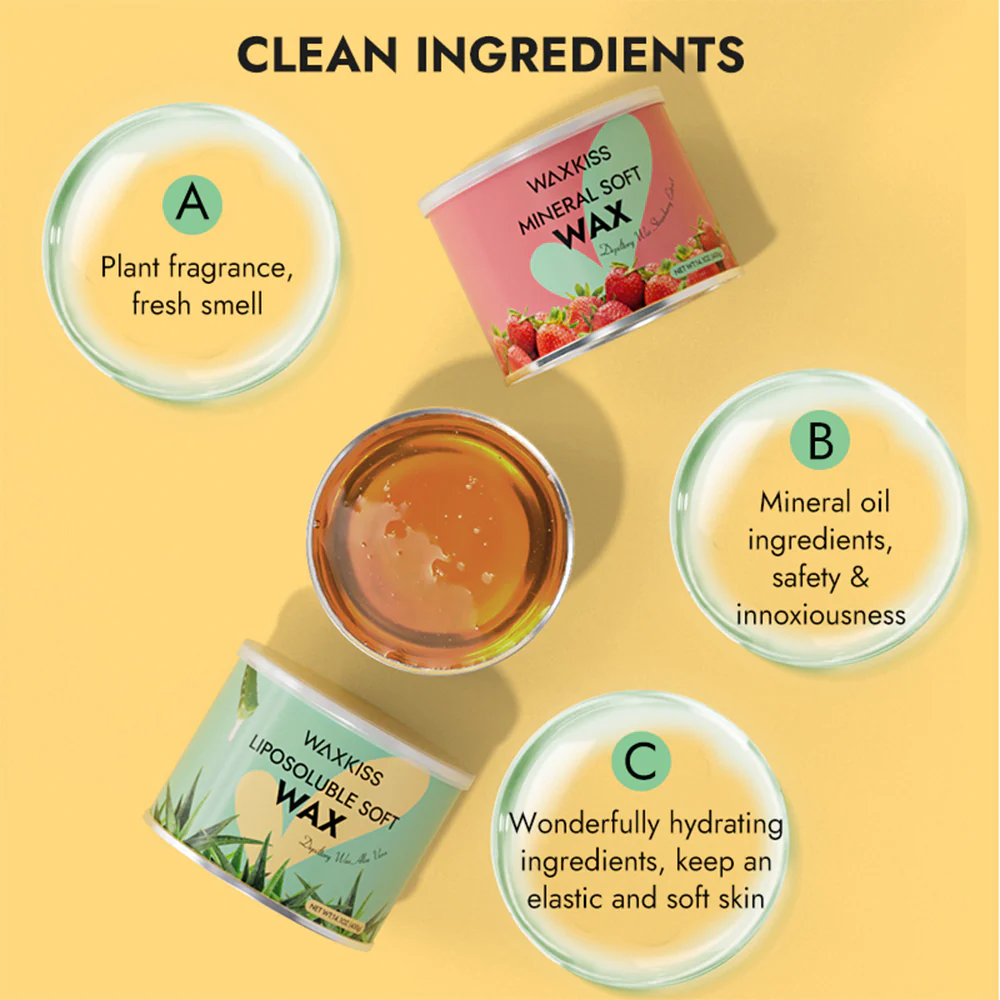 WaxKiss Strip Wax Honey 400g - Image 3