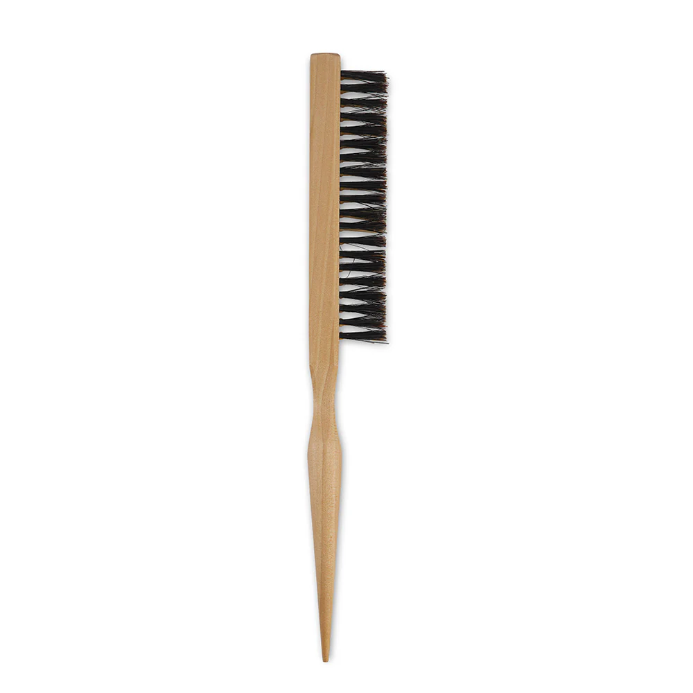 Wooden Boar Bristle Teasing Brush Tan - Image 2